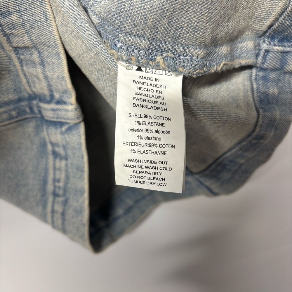 Michael Kors Women’s Button- Down Blue Denim Mini Dress - Picture 10 of 13
